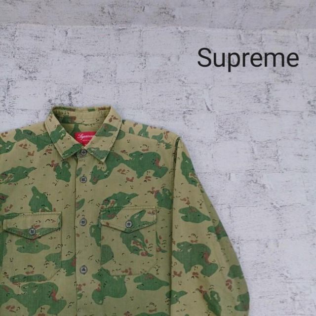 Supreme(シュプリーム)のSupreme シュプリーム 長袖シャツ へリンボーン メンズのトップス(シャツ)の商品写真