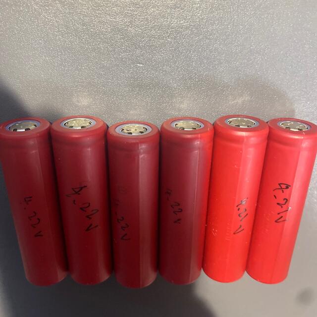 【SALE/93%OFF】 18650 リチウムイオン電池 6本