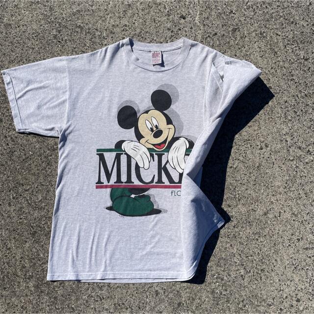 らにもデザ Disney オールドディズニー ミッキー Tシャツ 両面ロゴ Usa製 Xlの