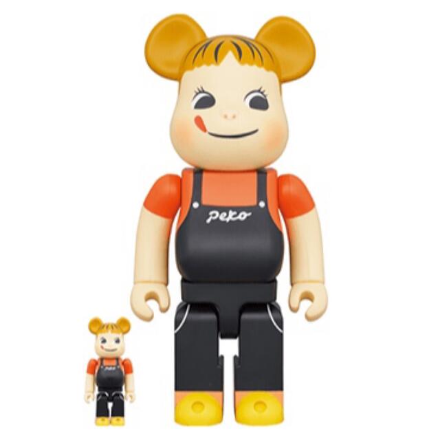 MEDICOM TOY(メディコムトイ)のBE@RBRICK ペコちゃん 100%400% コーヒーミルキー エンタメ/ホビーのおもちゃ/ぬいぐるみ(キャラクターグッズ)の商品写真