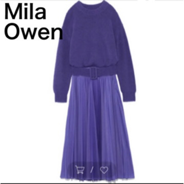 Mila Owen ミラオーウェン　ワンピースパープル