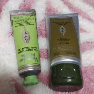 ロクシタン(L'OCCITANE)のロクシタンUVボディローション 50ml、ソルベハンドクリーム30ml(ボディローション/ミルク)