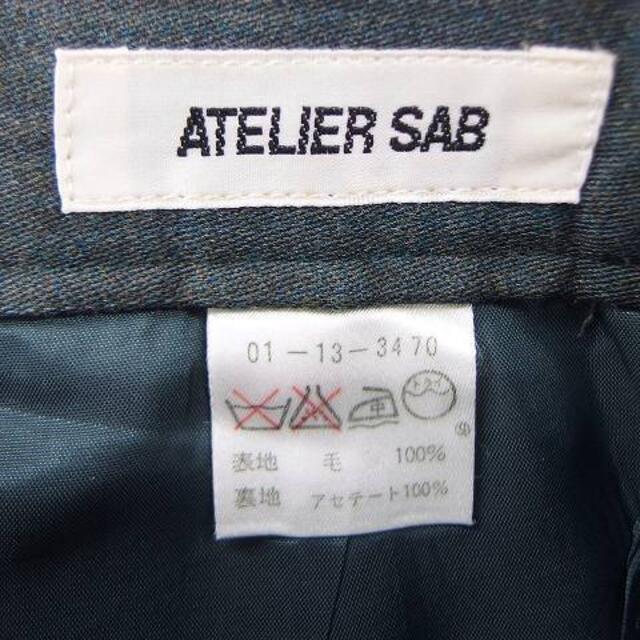 ATELIER SAB(アトリエサブ)のアトリエサブ ATELIER SAB パンツ ハーフ 無地 ポケット 緑 /C レディースのパンツ(その他)の商品写真