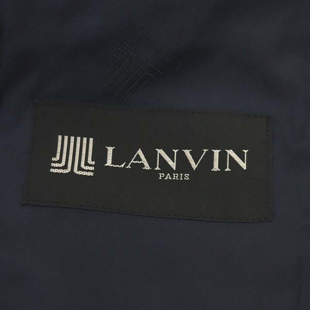 LANVIN(ランバン)のランバン テーラードジャケット ダブル 背抜き ロゴボタン M50-36 紺 メンズのジャケット/アウター(テーラードジャケット)の商品写真