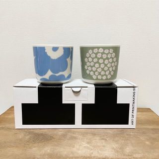 マリメッコ(marimekko)のmarimekko マリメッコ　限定puketti＋新色UNIKKO ラテマグ(グラス/カップ)