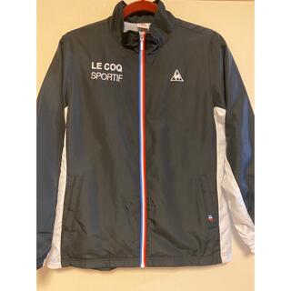 ルコックスポルティフ(le coq sportif)の【美品】ルコック  ウインドジャケット　レディース　Lサイズ　裏起毛(ナイロンジャケット)