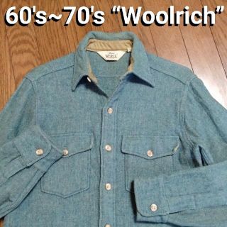 ウールリッチ(WOOLRICH)の60s~70sビンテージ古着“Woolrich”ウール(?)シャツ#送料込み(シャツ)