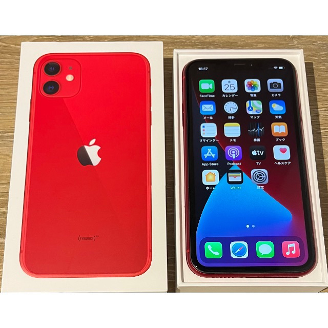 Apple - ミルク様確定済み）iPhone11 64GB (RED) SIMフリーの+