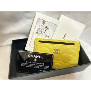 シャネル(CHANEL)の【22番台】CHANEL シャネル　カメリア　カードケース　付属品完品(名刺入れ/定期入れ)