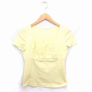 アナイ(ANAYI)のアナイ カットソー Tシャツ 丸首 綿 コットン 半袖 38 黄 イエロー(カットソー(半袖/袖なし))