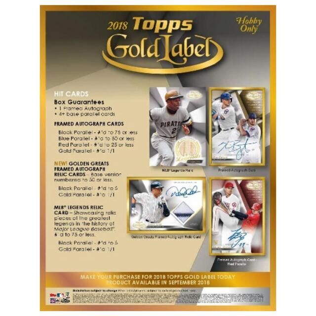 カードです topps gold label 2018 box 大谷翔平 野球 カード gJj0n-m12345301104 プレミアム