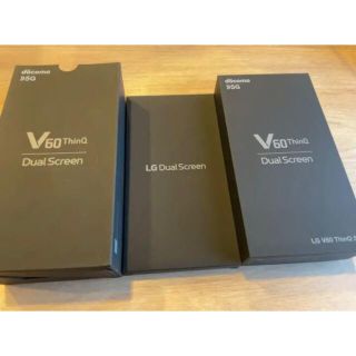 エルジーエレクトロニクス(LG Electronics)のLG V60 ThinQ 5G L-51A The Black 128GB(スマートフォン本体)