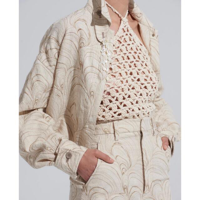 ERiKO KATORi itary hemp shell jacket BEG 【有名人芸能人】 www.e