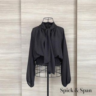 スピックアンドスパン(Spick & Span)のSpick & Span スピックアンドスパン　ドットボウタイブラウス(シャツ/ブラウス(長袖/七分))