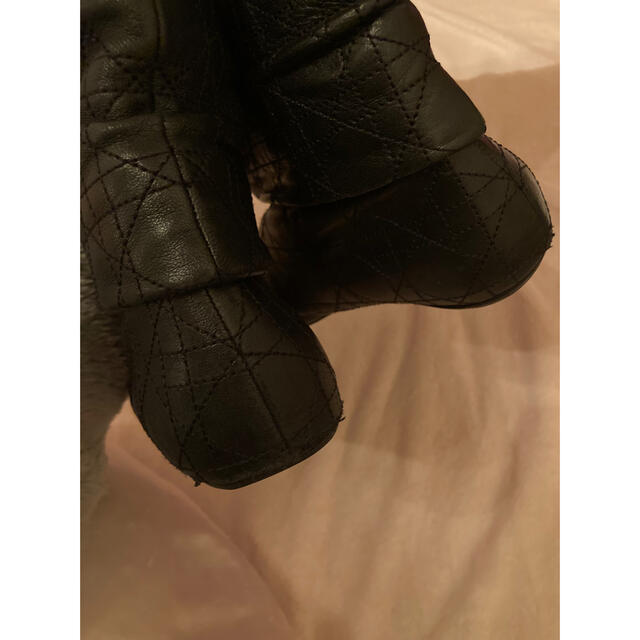くタイプで Christian Dior 37 カナージュロングブーツ黒の通販 by ね
