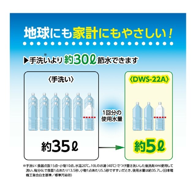 東芝(トウシバ)のTOSHIBA 食器洗い乾燥機 DWS-22A　新品未使用 スマホ/家電/カメラの生活家電(食器洗い機/乾燥機)の商品写真