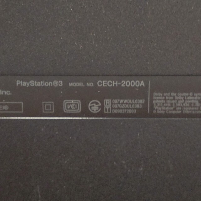PS3本体 (PlayStatio3 CECH-2000A)その他 2