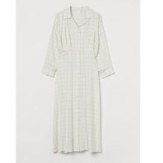 エイチアンドエム(H&M)のH&M 新垣結衣 ガッキー 着用 シャツワンピース ブロックチェック S(ロングワンピース/マキシワンピース)