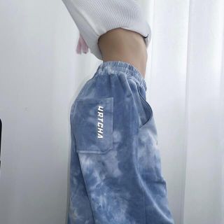 ザラ(ZARA)の2点　ダイタイパンツ＋ホワイトロンT 韓国ファッション　春服　ダンス(カジュアルパンツ)