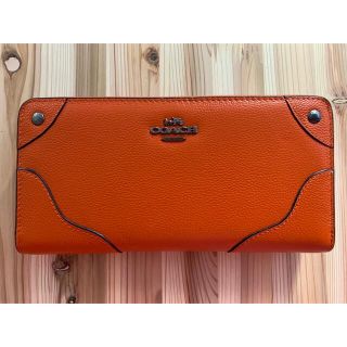 コーチ(COACH)のCOACH 長財布　F52645 オレンジ　新品　未使用(財布)