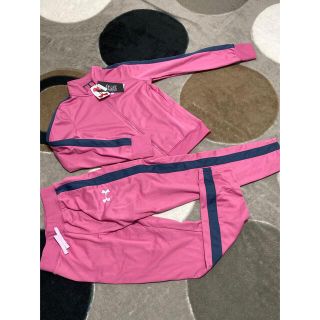 アンダーアーマー(UNDER ARMOUR)の☆値下☆アンダーアーマーYLG145-155cmピンク　ジャージ　上下セット(セット/コーデ)