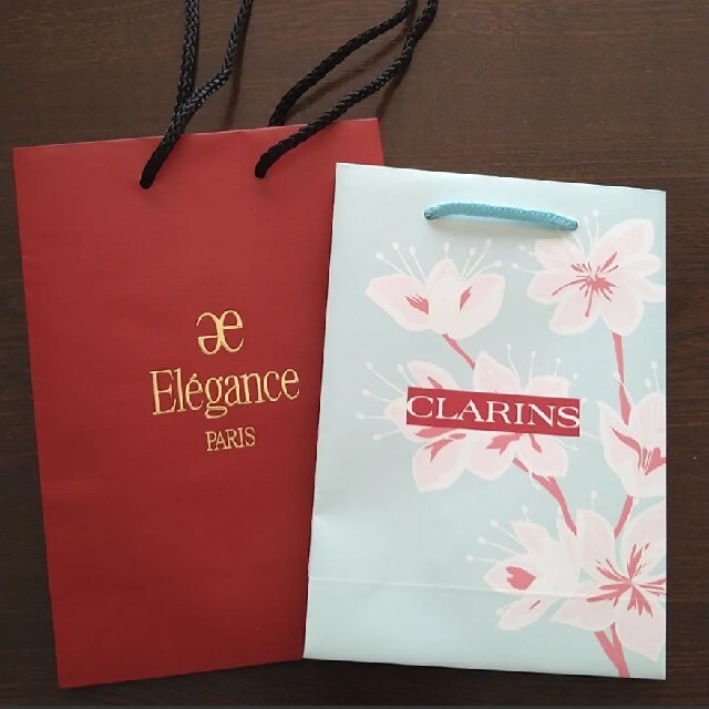 CLARINS(クラランス)のクラランス　スプリング限定　エレガンス　ショッパー レディースのバッグ(ショップ袋)の商品写真