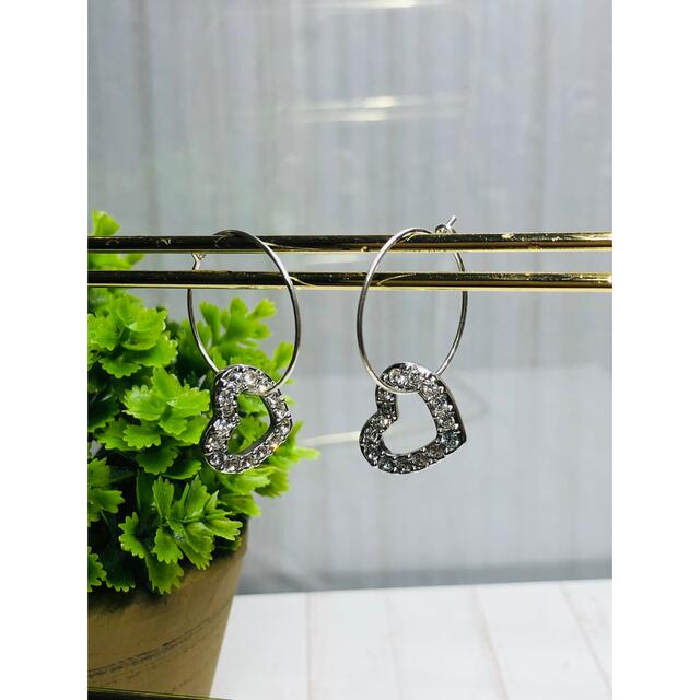 SWAROVSKI(スワロフスキー)のスワロフスキー/3WAY/ラインストーン/ハートモチーフピアス レディースのアクセサリー(ピアス)の商品写真