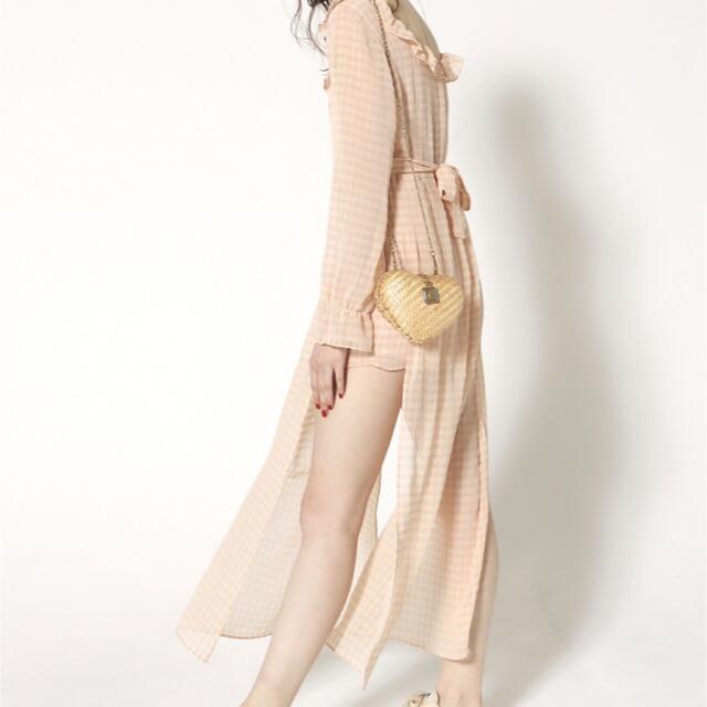 épine(エピヌ)のslit frill ballerina neck onepiece epine レディースのワンピース(ロングワンピース/マキシワンピース)の商品写真