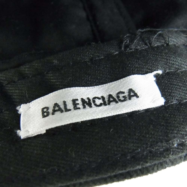 Balenciaga(バレンシアガ)のバレンシアガ 帽子 19AW HAT LOGO VISOR ロゴ 刺繍【中古】 メンズの帽子(その他)の商品写真