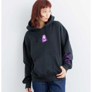 エックスガール(X-girl)のX-girl エックスガールFACE SWEAT HOODIE(トレーナー/スウェット)