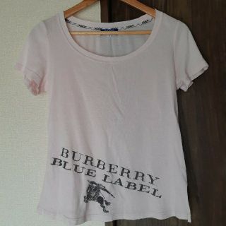 バーバリーブルーレーベル(BURBERRY BLUE LABEL)のBURBERRY BLUE LABEL　バーバリー　ベビーピンク　Tシャツ(Tシャツ(半袖/袖なし))