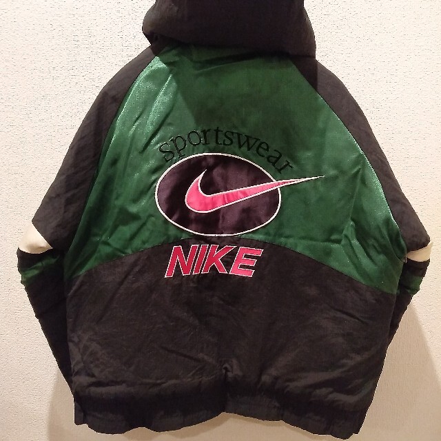 90s ヴィンテージ ナイキ スポーツジャケット 緑M シュプリームコラボ