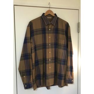 オーラリー(AURALEE)のAURALEE SUPER LIGHT WOOL CHECK SHIRTS(シャツ)