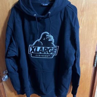 エクストララージ(XLARGE)のX-largeパーカー　ブラック　エクスララージ　大学ロゴパーカーセット(パーカー)