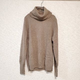 ユニクロ(UNIQLO)の【値下げ】カシミヤニット　セーター　オフタートル　ブラウン(ニット/セーター)