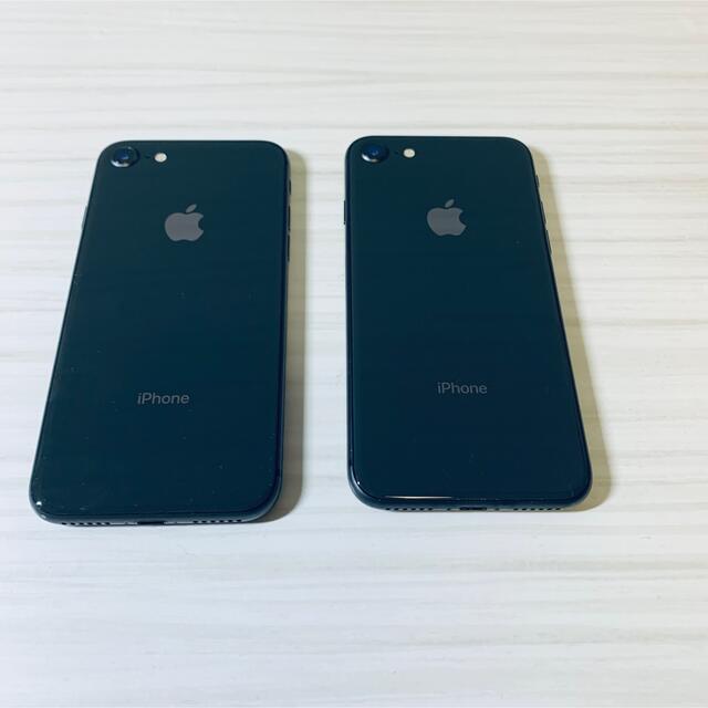 スマートフォン/携帯電話2台セット　iPhone 8 Space Gray 64 GB Softbank