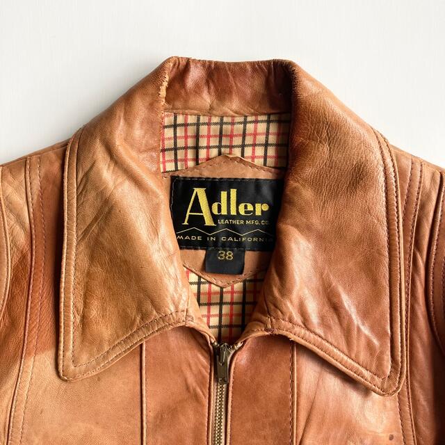 70's Adler vintage leather jacketの通販 by ゆま's shop｜ラクマ