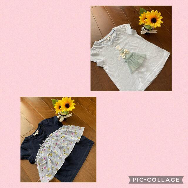 anyFAM(エニィファム)の【値下げ】エニィファム　2枚トップスセット キッズ/ベビー/マタニティのキッズ服女の子用(90cm~)(Tシャツ/カットソー)の商品写真