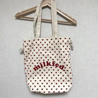 ミルクフェド(MILKFED.)のmilkfed ハート トートバッグ(トートバッグ)