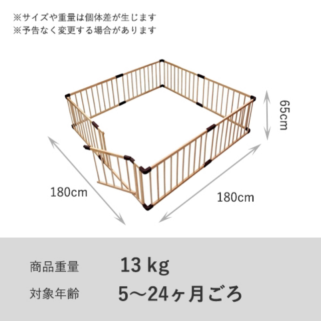 広々！farska ベビーサークル ジョイントプレイペンネオ ドア付ダブル