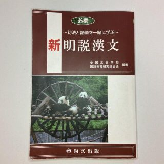 カドカワショテン(角川書店)の書き込み少しだけあり 必携 新明説漢文 句法と語彙を一緒に学ぶ パンダ漢文 国語(語学/参考書)