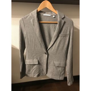 ユニクロ(UNIQLO)のユニクロ　ジャージーテーラードジャケット　カットソー(テーラードジャケット)