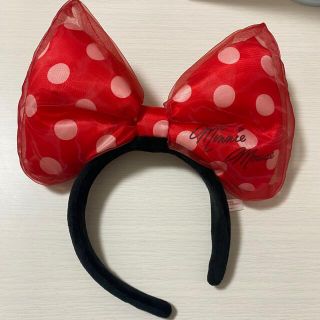 ディズニー(Disney)のディズニー　カチューシャ ミニー リボン(カチューシャ)