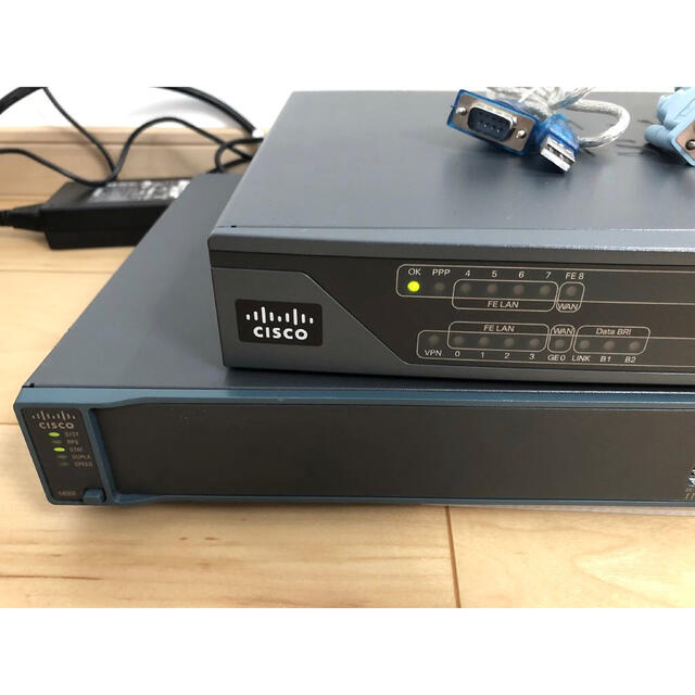 PC/タブレット【CCNA、CCNP】2台セットCisco892J、L2スイッチ2960