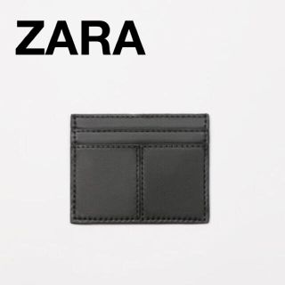 ザラ(ZARA)の新品未使用　ZARA ザラ  カードケース　IC ブラック(名刺入れ/定期入れ)