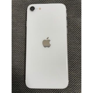 アイフォーン(iPhone)のiPhoneSE 第二世代 64G ホワイト 白 美品 SIMフリー(スマートフォン本体)