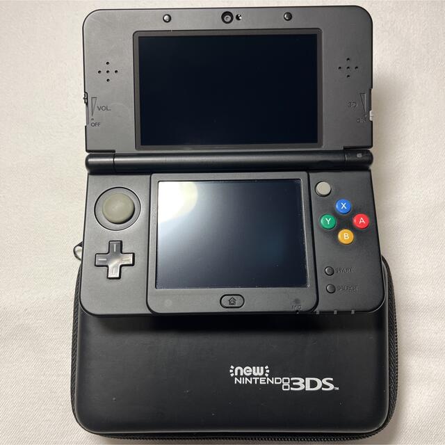 携帯用ゲーム機本体New ニンテンドー3DS 本体 ブラック Micro SD4GB ケース付き