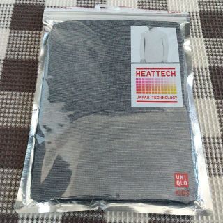 ユニクロ(UNIQLO)のユニクロ キッズ ヒートテック タートルネック T 長袖 ダークグレー 150㎝(Tシャツ/カットソー)