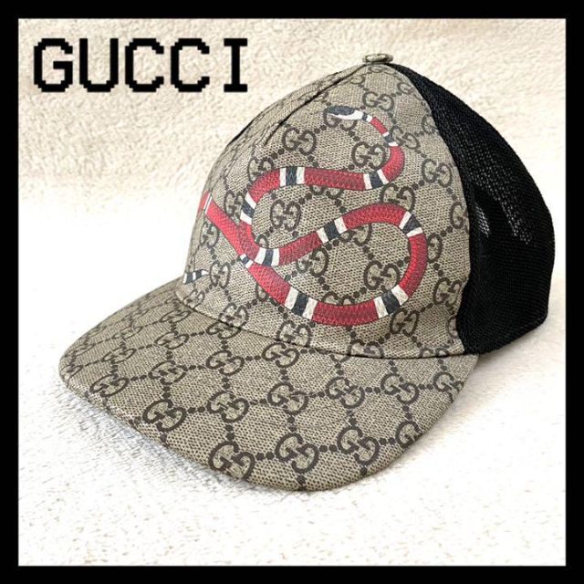 Gucci(グッチ)の【GUCCI】グッチ　キャップ　蛇　メッシュ　スネーク　GG 匿名発送 メンズの帽子(キャップ)の商品写真