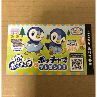 ポケモン(ポケモン)のポッチャマ　シリアルコード(その他)